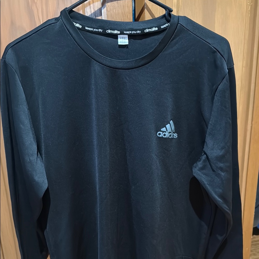 Adidas Men's Black Long Sleeve Shirt